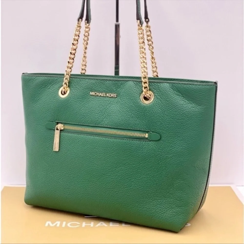 Michael Kors Green Tote Shoulder Bag - Picture 8 of 12